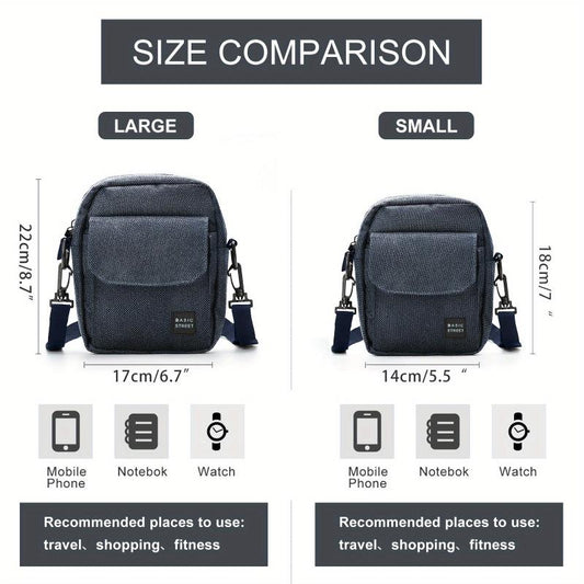 Casual Square Crossbody Bag Nylon Shoulder Bag