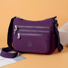 Minimalist Casual Hobo Shoulder Bag Zipper Crossbody Classic Bag