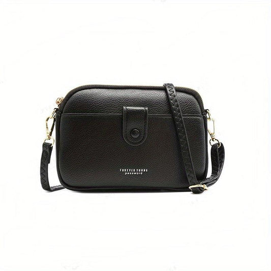 Letter Crossbody Bag Mini Shoulder Bag With Zipper