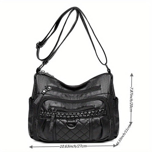 Minimalist Zipper Hobo Shoulder Bag Crossbody Bag Women's Casual Versatile