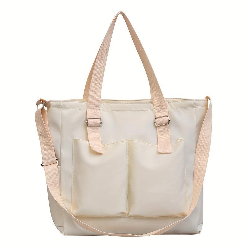 Minimalist Canvas Shoulder Bag Lightweight Crossbody Bag
