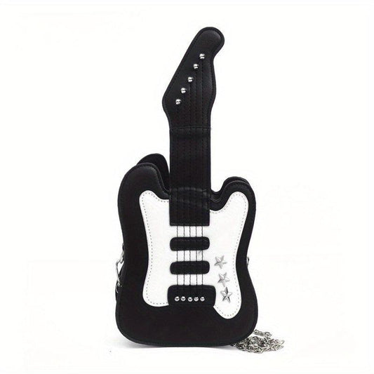 Cartoon Guitar Crossbody Bag Shoulder Purse For Women