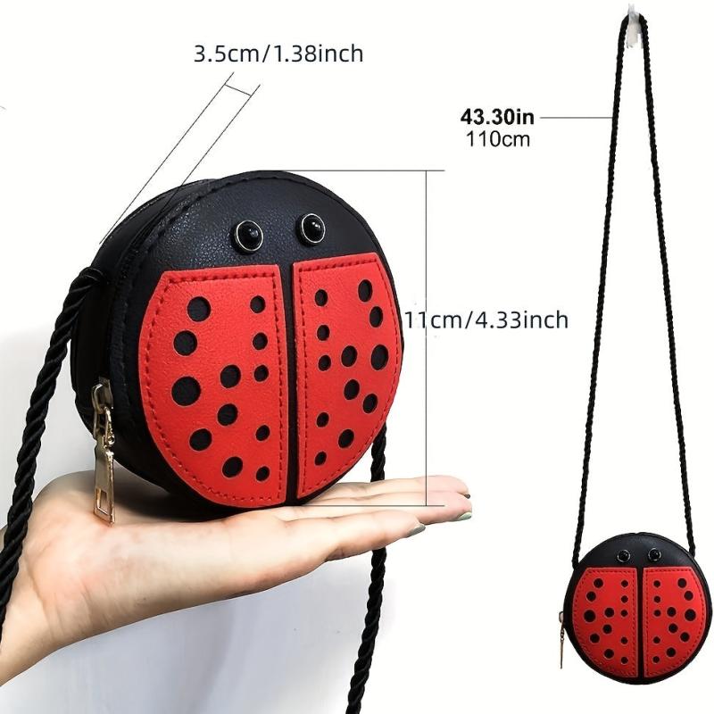 Ladybug Shoulder Bag Small Zipper Coin Purse
