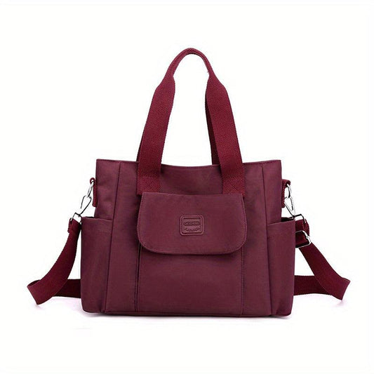 Casual Minimalist Crossbody Bag Solid Satchel Bag Large Capacity