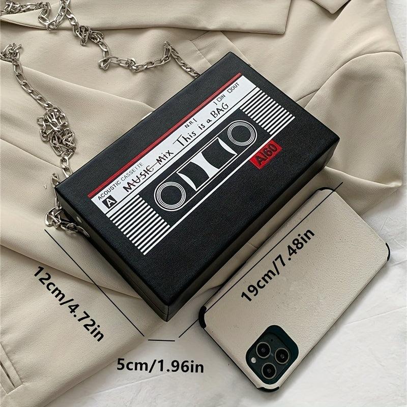 Radio Shaped Crossbody Bag Vintage Chain Shoulder Bag