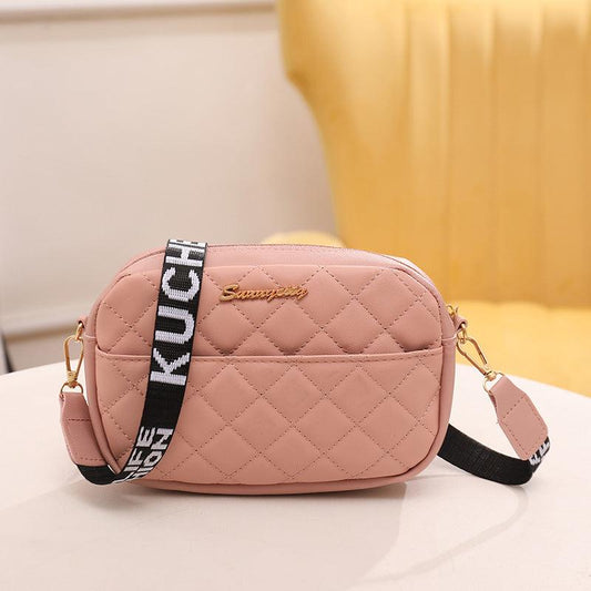 Quilted Square Crossbody Bag Handbag Women's Casual Purse