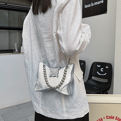 Butterfly Shaped Chain Crossbody Bag Y2K Shoulder Bag