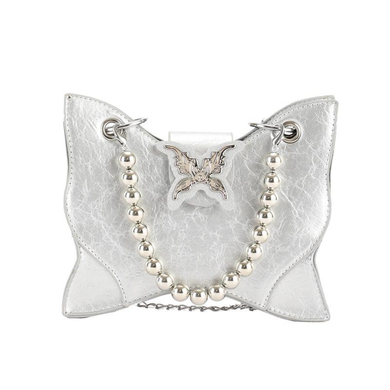 Butterfly Shaped Chain Crossbody Bag Y2K Shoulder Bag