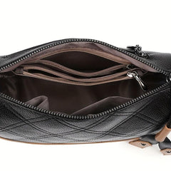 Retro Embroidery Shoulder Bag Colorblock Purse