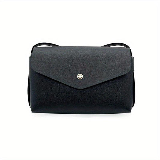 Flap Crossbody Bag PU Leather Textured Bag Purse Classic Shoulder Bag
