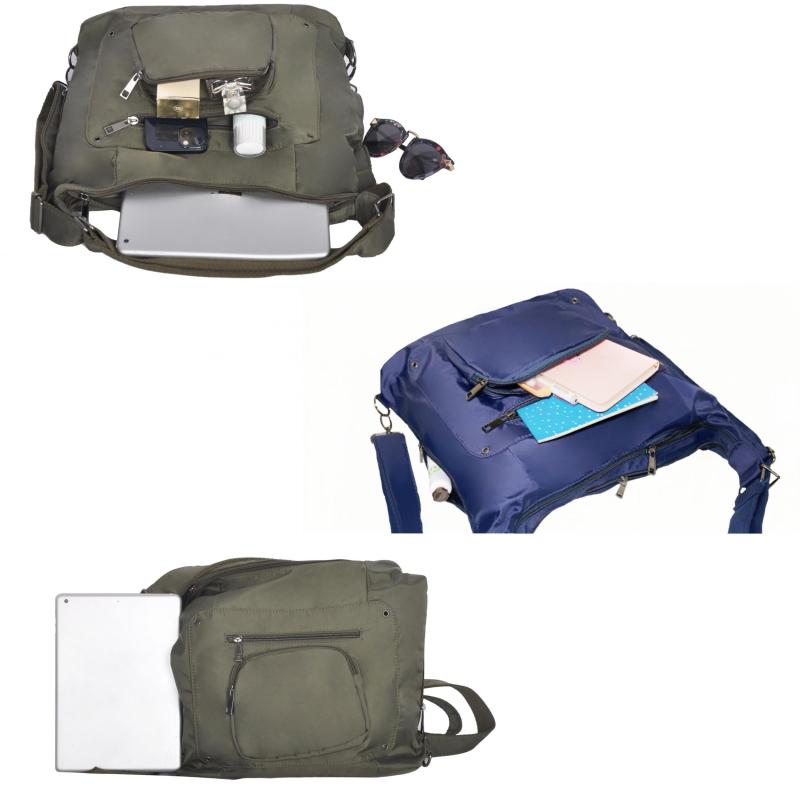 Large Nylon Shoulder Bag Lightweight Messenger Casual Backpack