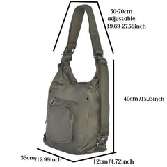 Large Nylon Shoulder Bag Lightweight Messenger Casual Backpack