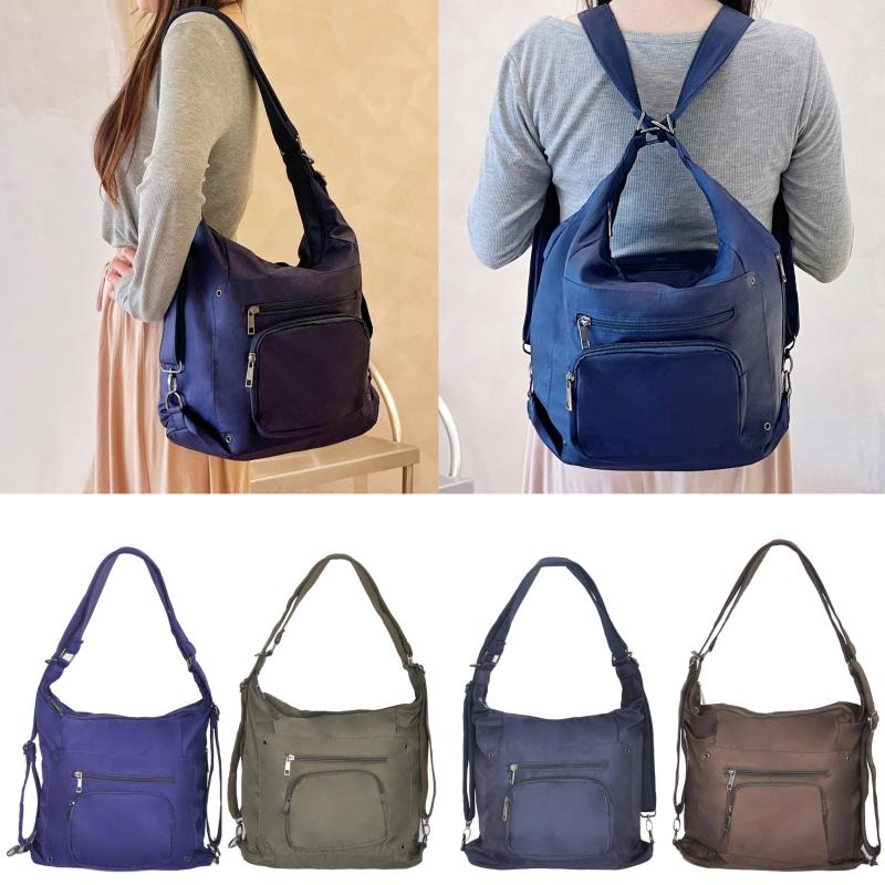 Large Nylon Shoulder Bag Lightweight Messenger Casual Backpack