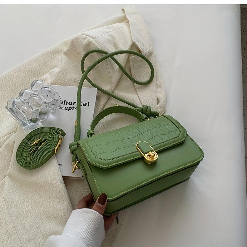 Crocodile Pattern Crossbody Bag for Women