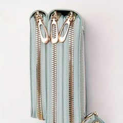 Touch Screen Cell Phone Purse Wallet Small PU Leather Card Pockets Crossbody Bag