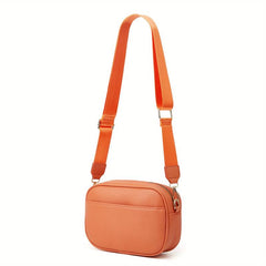 Minimalist Square Crossbody Bag Classic PU Leather Shoulder Bag
