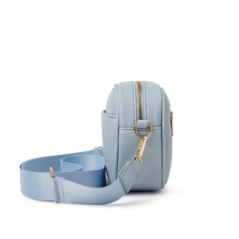 Minimalist Square Crossbody Bag Classic PU Leather Shoulder Bag