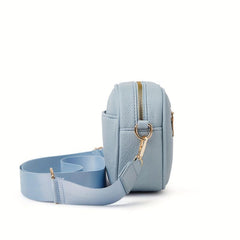 Minimalist Square Crossbody Bag Classic PU Leather Shoulder Bag