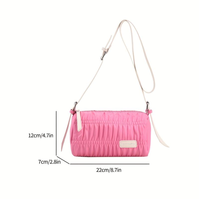Ruched Cloud Crossbody Bag Quilted Shoulder Bag
