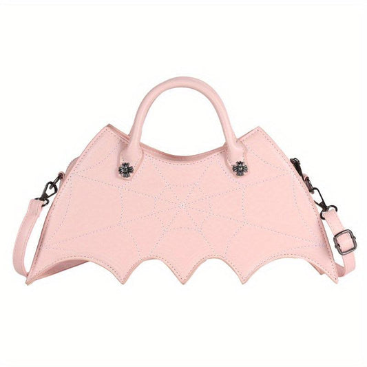 Gothic Embroidered Bat Shaped Bag