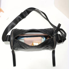 Argyle Quilted Bucket Bag Crossbody Purse for Women