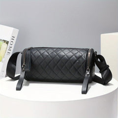 Argyle Quilted Bucket Bag Crossbody Purse for Women