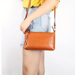Minimalist Solid Square Shoulder Bag Crossbody Zipper Purse
