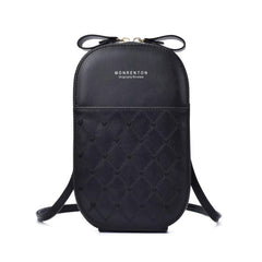 Heart Embroidery Crossbody Bag Zipper Purse Wallet Shoulder Mobile Phone Bag
