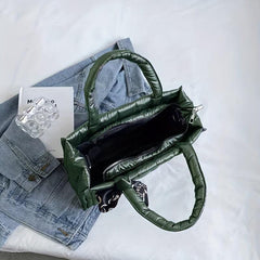 Quilted Large Capacity Tote Bag Crossbody Purse