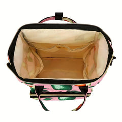 Avocado Pattern Insulated Large Capacity Mommy Backpack