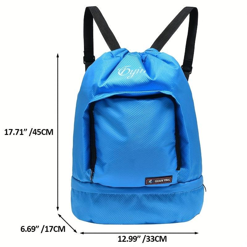 Large Capacity Swimming Backpack Nylon Waterproof Lightweight Fitness Daypack