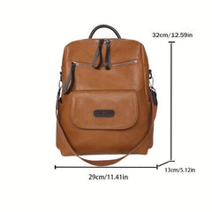 Vintage Preppy Style Backpack Purse British College School Bag