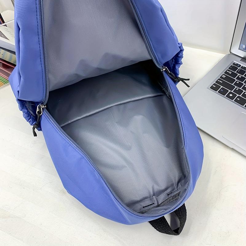 Strawberry Print Backpack Rabbit School Bag Casual Travel Bookbag