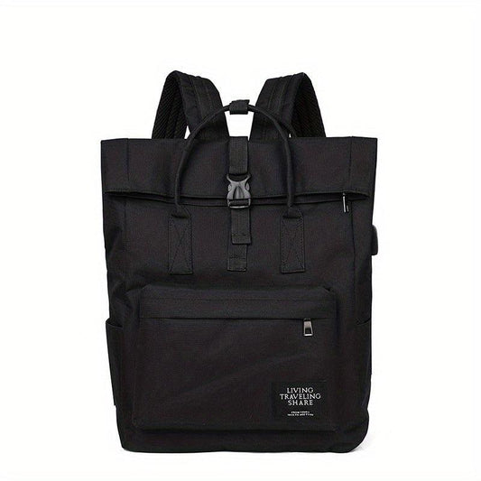 Roll Top Waterproof Backpack Lightweight Travel Bag