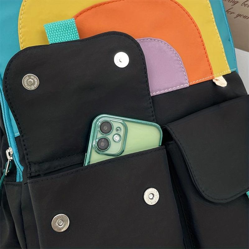 Preppy Backpack Large Capacity School Bag Casual Travel Daypack