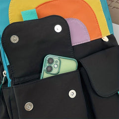 Preppy Backpack Large Capacity School Bag Casual Travel Daypack