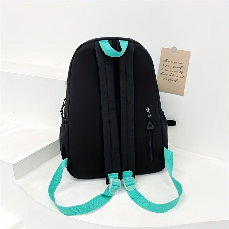 Preppy Backpack Large Capacity School Bag Casual Travel Daypack
