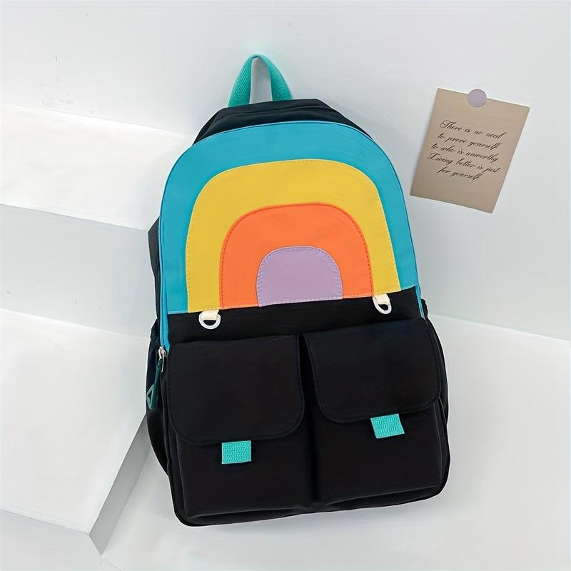 Preppy Backpack Large Capacity School Bag Casual Travel Daypack