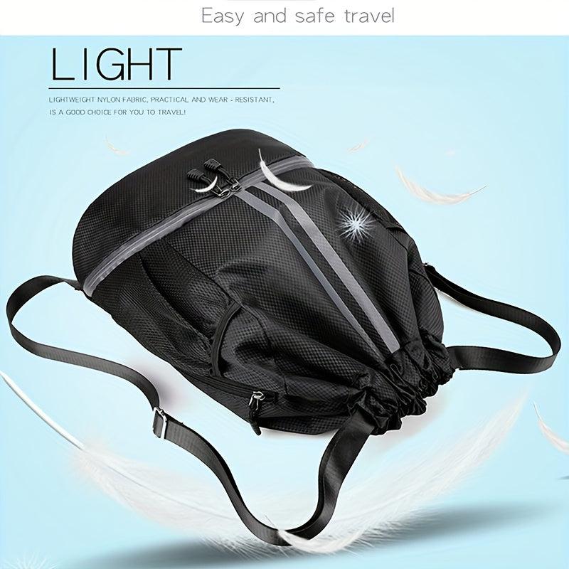 Waterproof Large Capacity Backpack Portable Zip Sports Bag Gym Fitness Travel