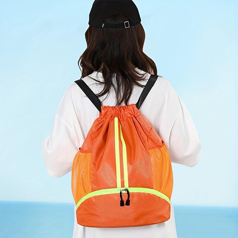 Waterproof Large Capacity Backpack Portable Zip Sports Bag Gym Fitness Travel
