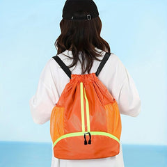 Waterproof Large Capacity Backpack Portable Zip Sports Bag Gym Fitness Travel