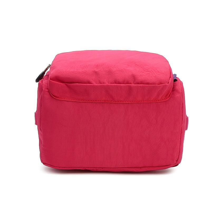 Casual Nylon Flap Backpack Lightweight Travel School Bag