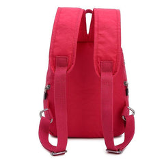 Casual Nylon Flap Backpack Lightweight Travel School Bag