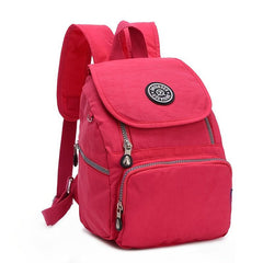 Casual Nylon Flap Backpack Lightweight Travel School Bag