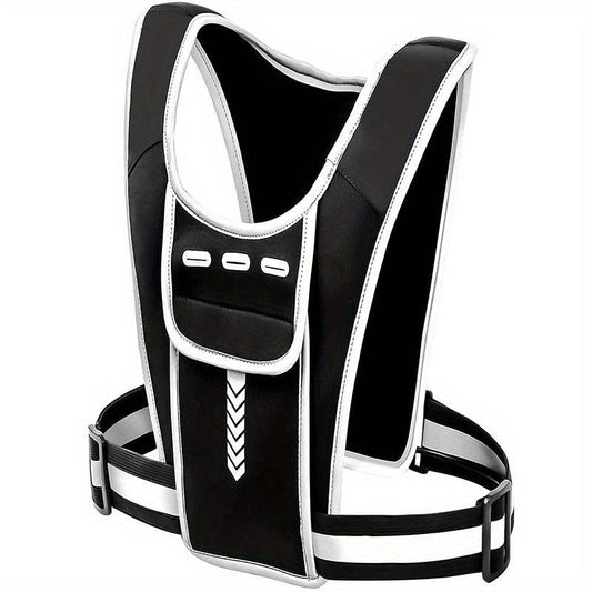 Reflective Vest with Pocket and Phone Holder for Night Running Cycling