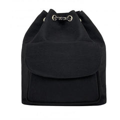 Chain Bucket Backpack Drawstring Daypack Casual Travel School Bag