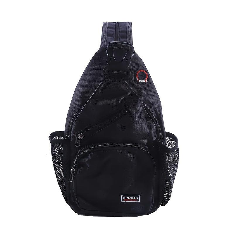 Causal Sling Bag Zipper Chest Bag All Match Crossbody Bag For Outdoor