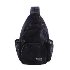 Causal Sling Bag Zipper Chest Bag All Match Crossbody Bag For Outdoor
