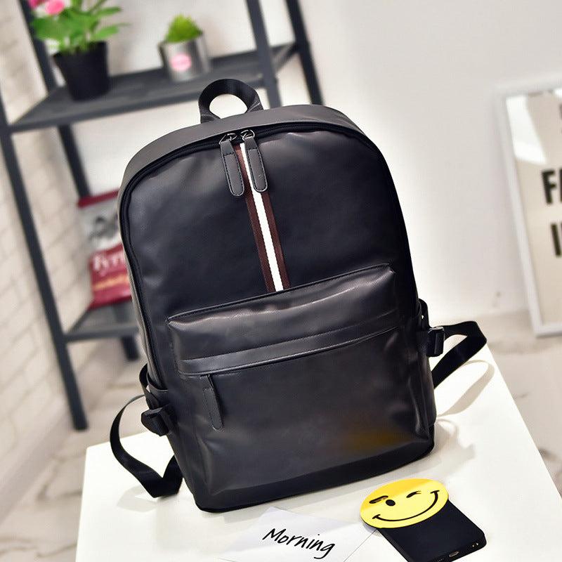 Striped Laptop Backpack Lightweight Travel Schoolbag