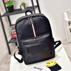 Striped Laptop Backpack Lightweight Travel Schoolbag